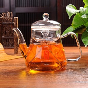Hand Made Clear Borosilicate Glass Tea Set