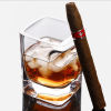 American Style Cigar Glass Cup