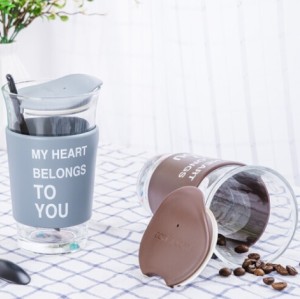 Hand Made Glass Coffee Mug Borosilicate Glass Coffee Cup Heat Resistant Glass Mug Portable Glass