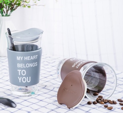Hand Made Glass Coffee Mug Borosilicate Glass Coffee Cup Heat Resistant Glass Mug Portable Glass