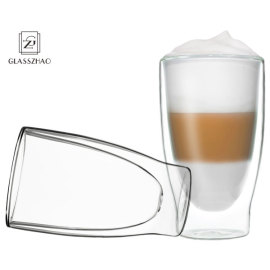 Double Wall Glass Cup For Cappuchino& Cocktail Espresso