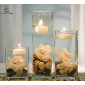 Handmade Customized Glassware Glass Candle Holder for Decoration
