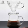 Glassware Microwaveable  borosilicate glass coffee server with glass filter