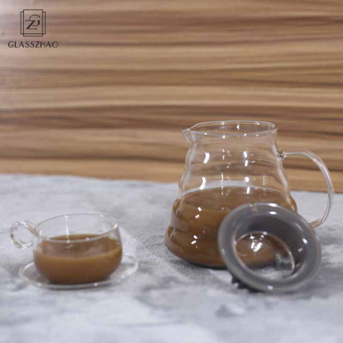 Stylish Heat-proof Hand Made Glass Coffee Server