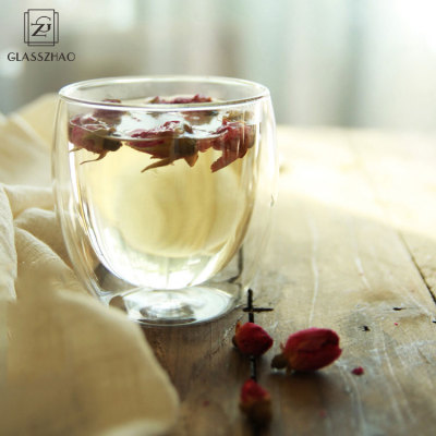 Prime heatproof adiabatic double wall glass mug