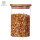 Hand Made Round Glass Food Storage Jar with Cork Lid