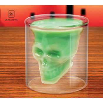 Crystal Skull Head Vodka Whiskey Shot Glass Cup Bar Drink Ware Clean Mugs