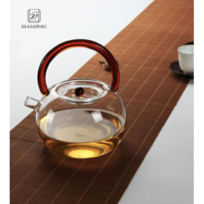 Resistant Glass Teapot  Set Mouth Blown Glass Teapot Glass Teapot For Blooming Teapot Handmade