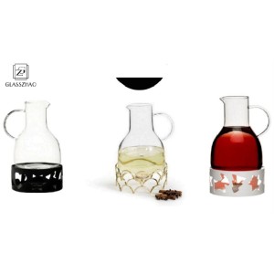 Wine Pot Warmer Carafe in Black, White or Gold