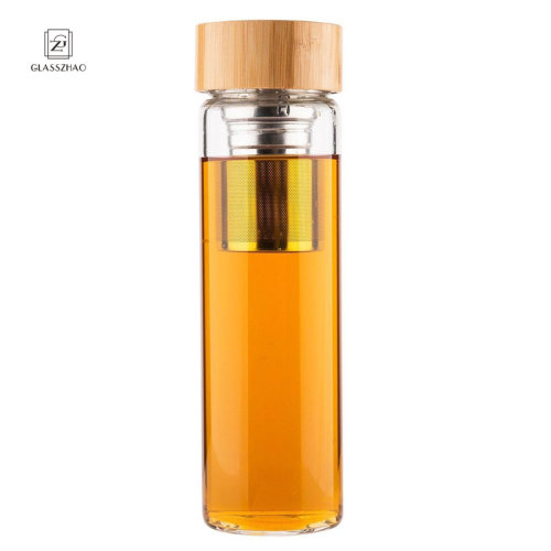 Borosilicate Glass Water Bottle With Infuser