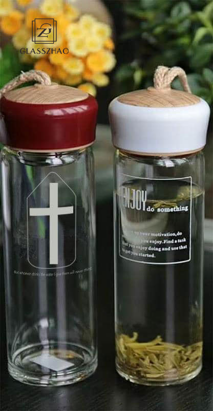 Gospel Borosilicate Glass Water Bottle