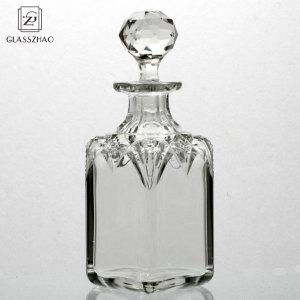 Glassware Transparent Square glass perfume bottle
