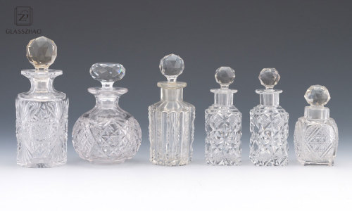 Glassware Custom exquisite unique crystal various style glass perfume bottle