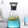 Hand Made Glass Cold Brew Jug with Stainless Steel Lid  Handblown Glassware brand Glass Cold Brew