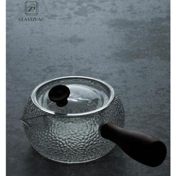 Glass Tea  Boiling Set with Clear Borosilicate Glass GZ Borosilicate Glass Tea Set with handle