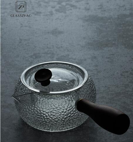 Glass Tea  Boiling Set with Clear Borosilicate Glass GZ Borosilicate Glass Tea Set with handle