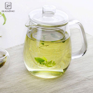 GZ Hand Made Glass Large Teapot with Lid