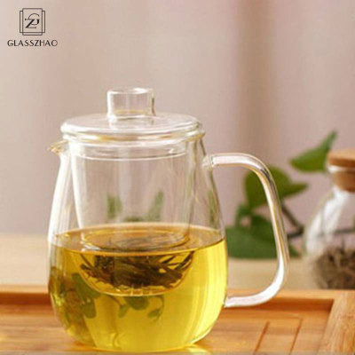 GZ Hand Made Glass Large Teapot with Lid
