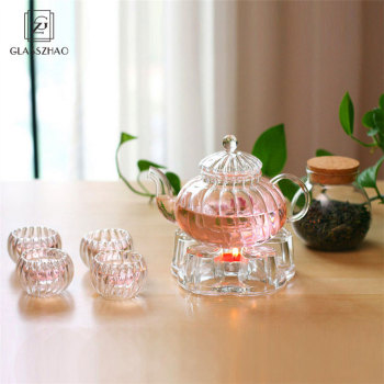 Glass Tea Set with Clear Borosilicate Glass