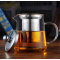 GZ Hand Made Borosilicate Glass Teapot Glass Stainless Steel Teapot Heat Resistant Glass Teapot