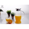 Glass Cold Brew Water/Juice  Jug/Pitcher  with Stainless Steel Lid