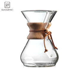 Hand Made Glass Heat Resistant Coffee Pot