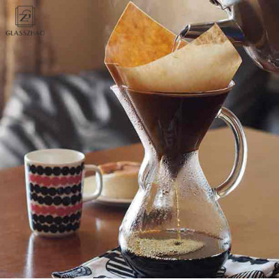 Hand Made Glass Heat Resistant Coffee Pot