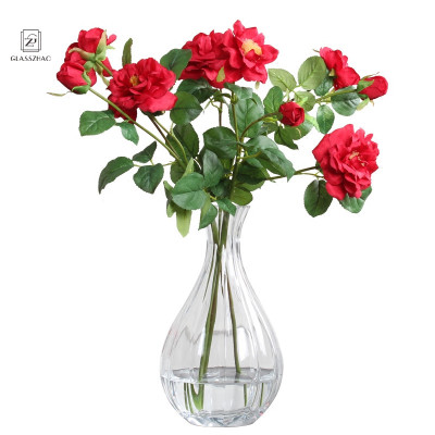 Small and exquisite Glassware  bud borosilicate glass vase Modern Art mouthblown Handmade Glass