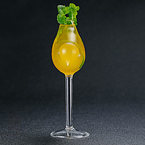 Bird design borosilicate wine glasses