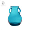 Wholesaler of Handmade Mouthblown Borosilicate Glass Vase Handmade Glass Vase Round Shape