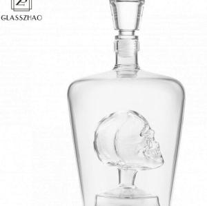 Custom Creativity luminous Halloween Whiskey Glass Cup Crystal Borosilicate Whisky Glass Cup