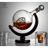 Glass World Novelty Globe Decanter Vodka Whisky 700ml Wine Spirit