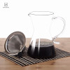 Glassware Tartisan-crafted hicken glass Durable wave texture glass coffee Pot