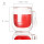 Hand Made Double Wall Glass Beverage Cup With Handle