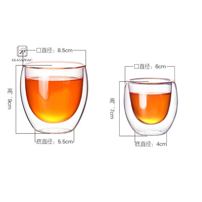 Double Wall Glass Cup For Cappuchino& Cocktail Espresso