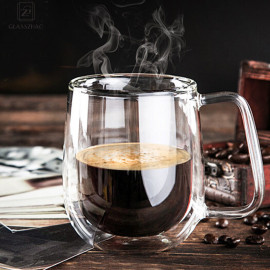 Double Wall Glass Coffee Handmade Cup For Tea Milk Beer Cold Hot Drink