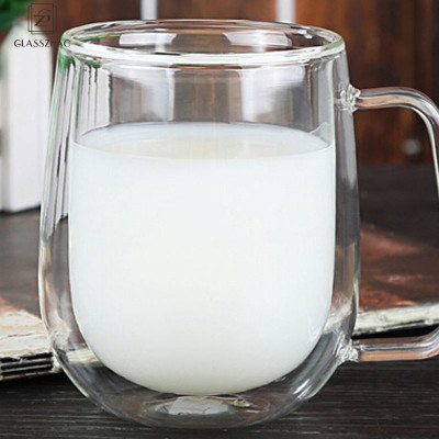 Double Wall Glass Coffee Handmade Cup For Tea Milk Beer Cold Hot Drink