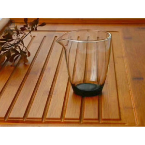Hand Made Heat Resistant Glass Cha Xi Water Bowl for Gongfu Tea Cups