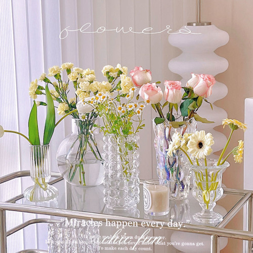 Small And Exquisite Glassware Glass Vase For Home And Indoor Glass Vase For wedding beautiful Glass