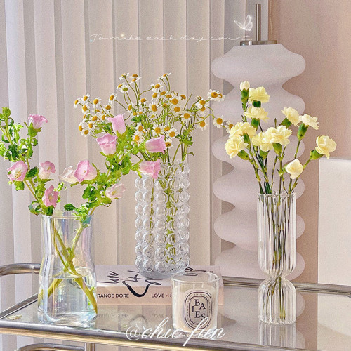 Small And Exquisite Glassware Glass Vase For Home And Indoor Glass Vase For wedding beautiful Glass
