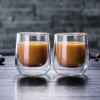 Top Seller 250ml 350ml Clear Drinkware Glassware Dinking Glasses Espresso Tumbler Iced Coffee Cups Tea Mug Double Wall Glass Cup
