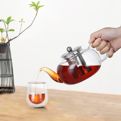 12oz blooming tea gift set borosilicate glass tea pot glass tea pot set tea pot set glass coffee