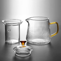 heat resistant  glass teapot infuser tea pot glass with infuser clear glass tea set