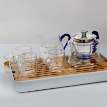 Hot sale 500ml heat resistant transparent clear high borosilicate glass teapot tea pot with infuser