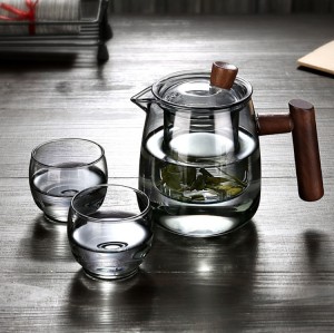 480ML high borosilicate glass teapot elegant series set