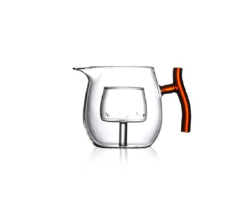 green tangerine cooking teapot household high borosilicon Glass material High borosilicate glass