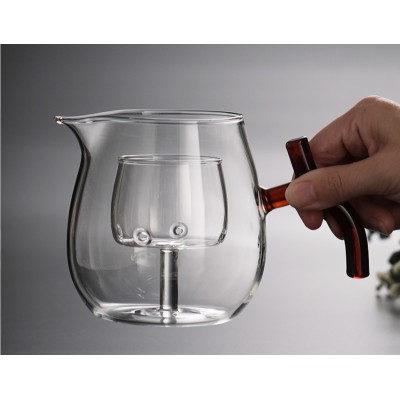 green tangerine cooking teapot household high borosilicon Glass material High borosilicate glass