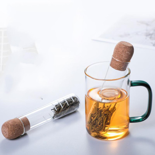 Glass Tea Infuser Water Bottle Tea Infuser Glass Mug Tea Strainer Logo Heat Resistant Glasses Design Transparent Steeper Tube