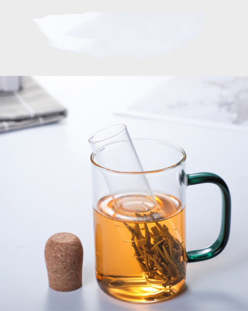 Glass Tea Infuser Water Bottle Tea Infuser Glass Mug Tea Strainer Logo Heat Resistant Glasses Design Transparent Steeper Tube