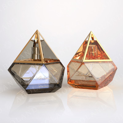 Unique Pyramid Perfume Bottle Original Design With Patent Certificate To Support Customization